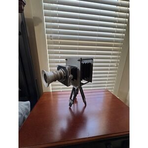 Vintage Style Decorative‎ Camera Sculpture Industrial Bellows Tripod Home Decor